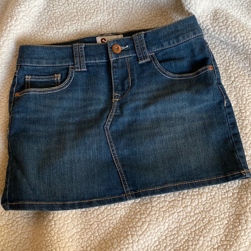 SO Brand Juniors Jean Mini Skirt